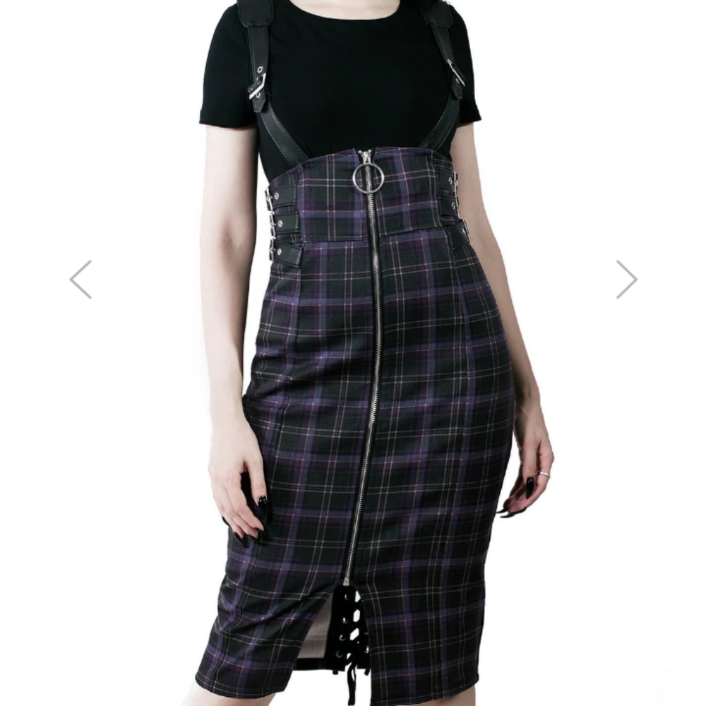 Killstar Tempest Tartan XXL Skirt